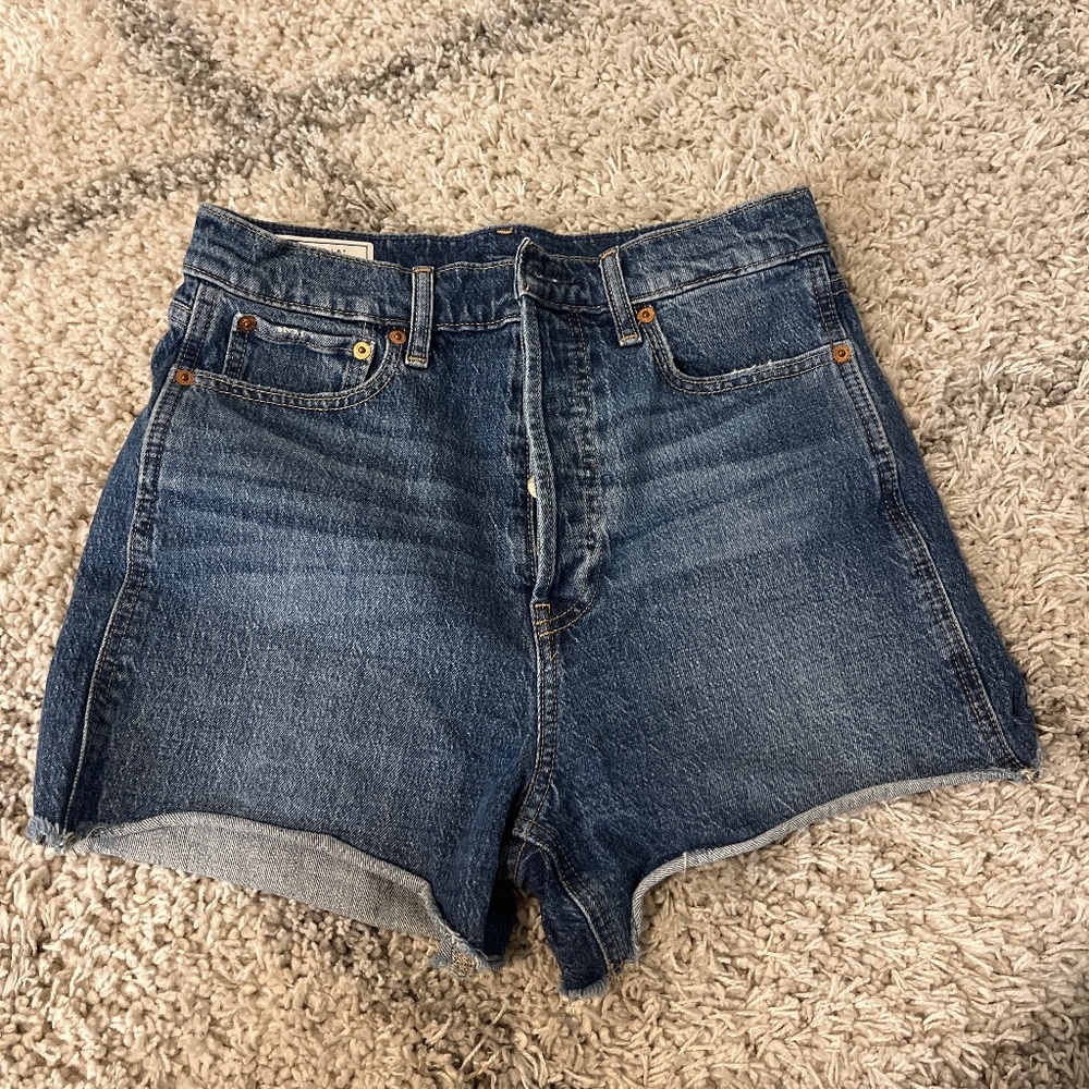 Gap cheeky short sky high denim shorts